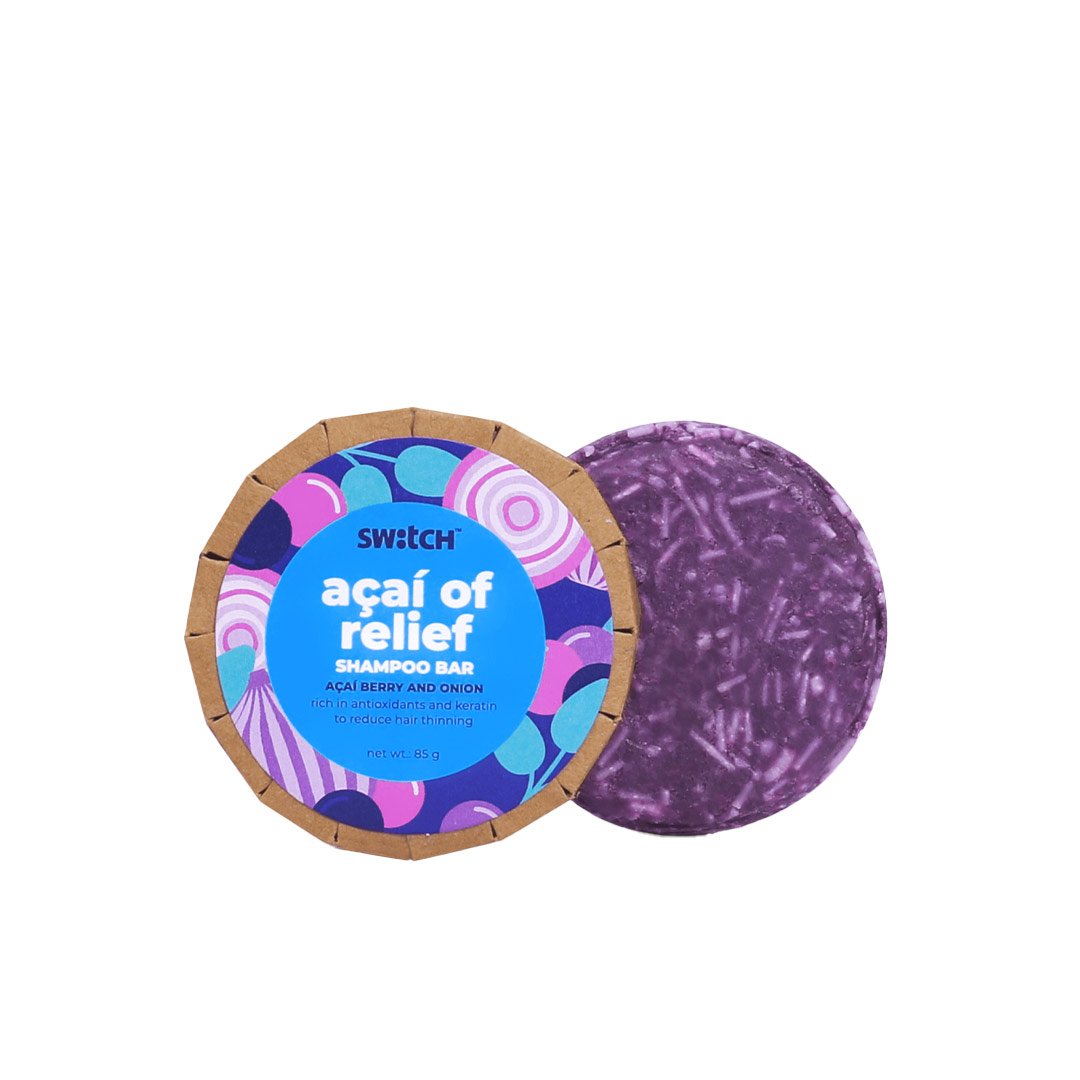 Vanity Wagon | Buy The Switch Fix Hair Strengthening Acai of Relief Shampoo Bar and Deep Conditioner For Dry Hair