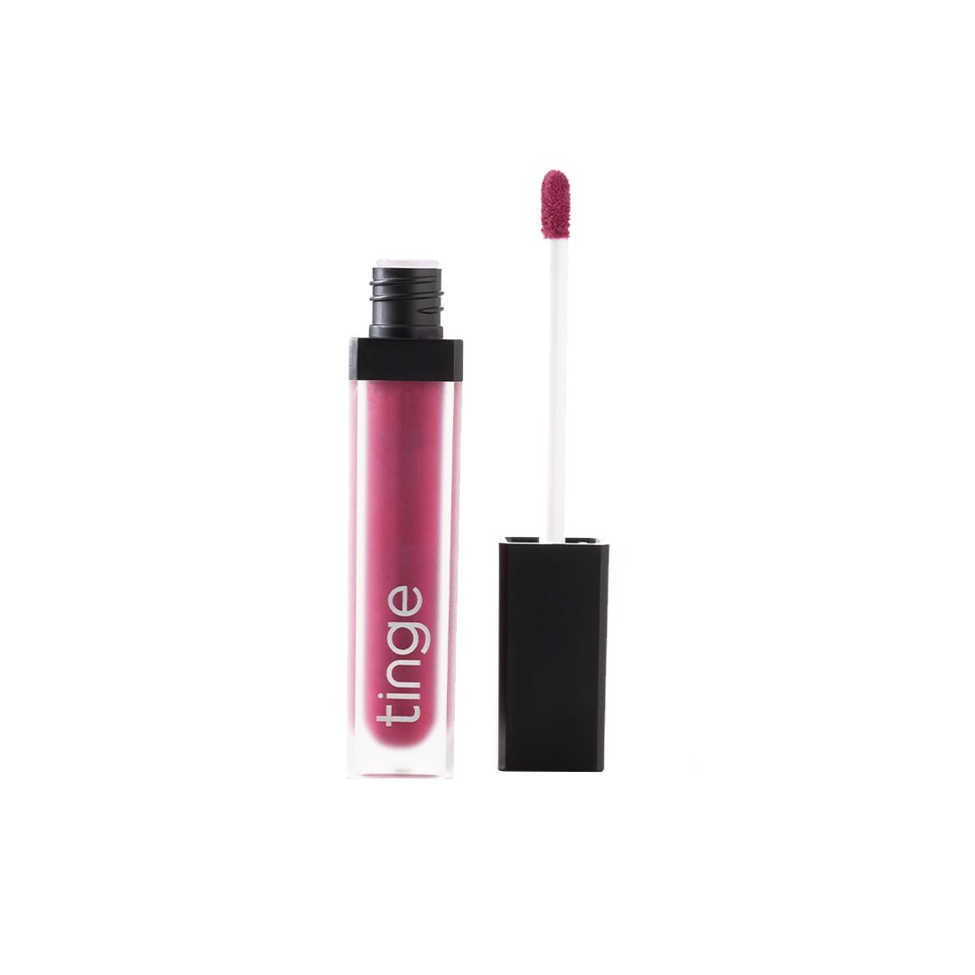 Tinge Across the Universe Liquid Matte Lipstick, Purple Cherry -1